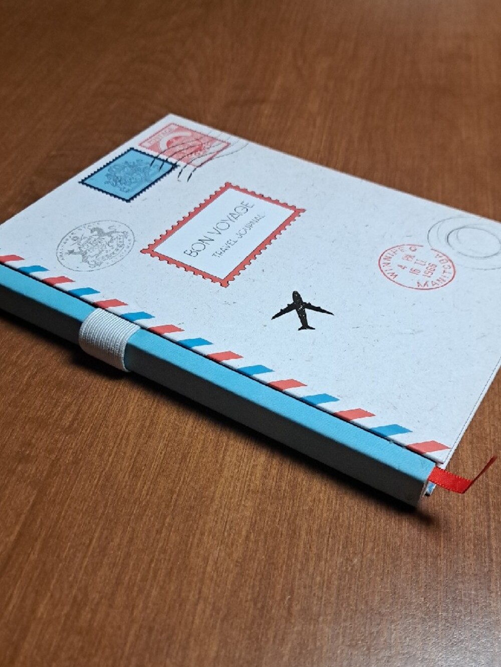 Bon Voyage Travel Journal Notebook - Light Blue Accent - Picture 2 of 2